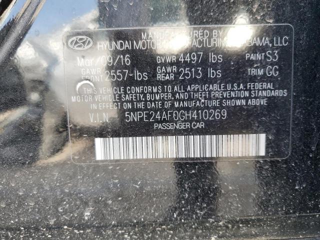 Photo 11 VIN: 5NPE24AF0GH410269 - HYUNDAI SONATA 