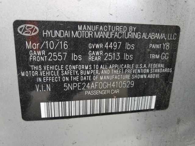 Photo 11 VIN: 5NPE24AF0GH410529 - HYUNDAI SONATA 