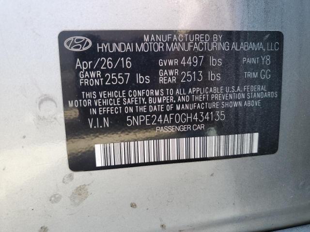 Photo 11 VIN: 5NPE24AF0GH434135 - HYUNDAI SONATA SE 