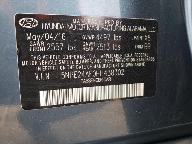 Photo 9 VIN: 5NPE24AF0HH438302 - HYUNDAI SONATA SE 