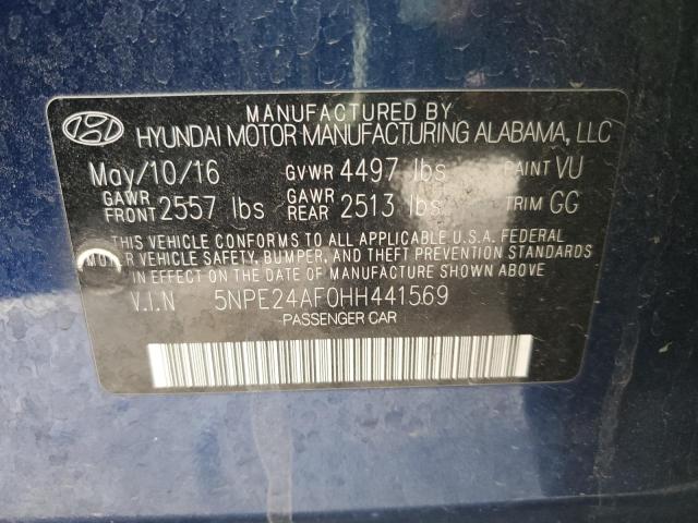 Photo 11 VIN: 5NPE24AF0HH441569 - HYUNDAI SONATA SE 