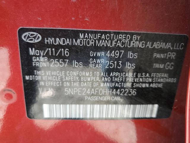 Photo 9 VIN: 5NPE24AF0HH442236 - HYUNDAI SONATA SE 