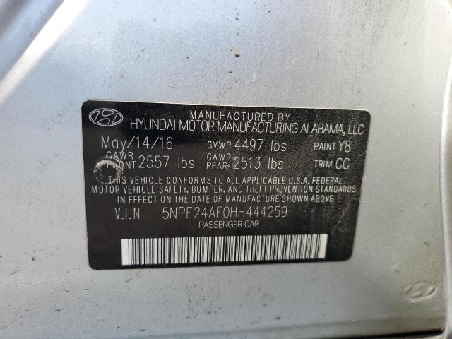 Photo 11 VIN: 5NPE24AF0HH444259 - HYUNDAI SONATA 