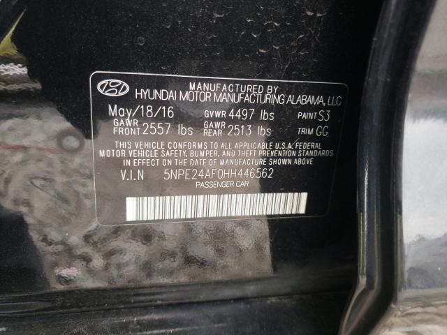 Photo 9 VIN: 5NPE24AF0HH446562 - HYUNDAI SONATA SE 