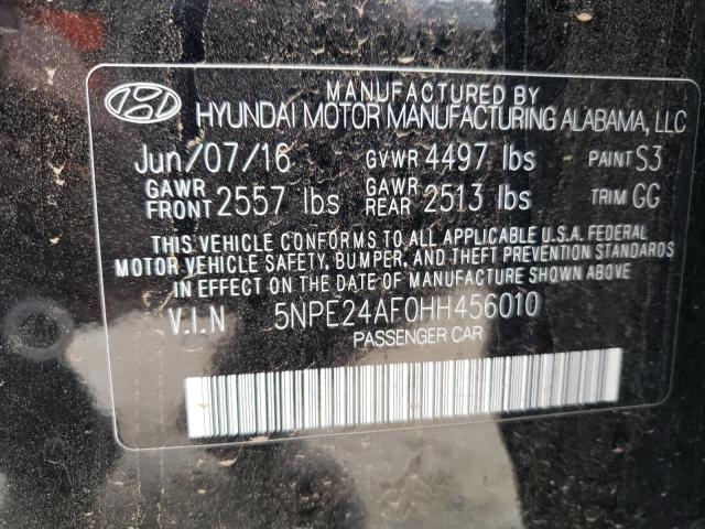 Photo 11 VIN: 5NPE24AF0HH456010 - HYUNDAI SONATA 