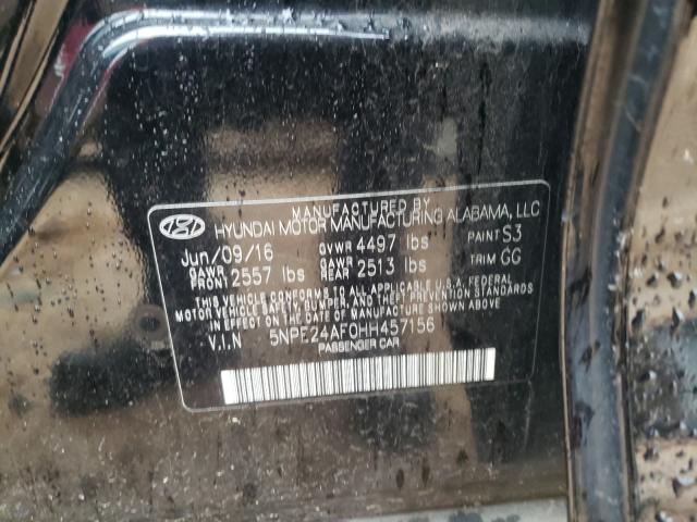 Photo 9 VIN: 5NPE24AF0HH457156 - HYUNDAI SONATA SE 