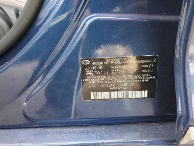 Photo 11 VIN: 5NPE24AF0HH461384 - HYUNDAI SONATA SE 