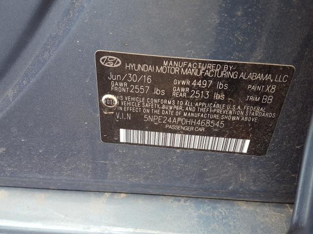 Photo 9 VIN: 5NPE24AF0HH468545 - HYUNDAI SONATA SE 