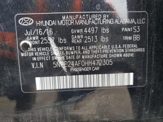 Photo 11 VIN: 5NPE24AF0HH472305 - HYUNDAI SONATA SE 