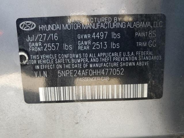 Photo 9 VIN: 5NPE24AF0HH477052 - HYUNDAI SONATA SE 