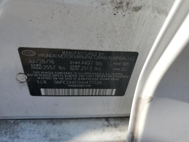 Photo 12 VIN: 5NPE24AF0HH477729 - HYUNDAI SONATA SE 