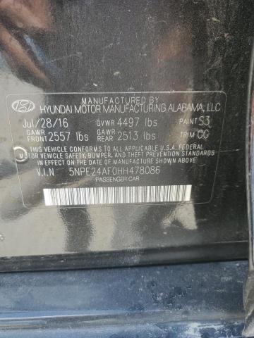 Photo 11 VIN: 5NPE24AF0HH478086 - HYUNDAI SONATA SE 