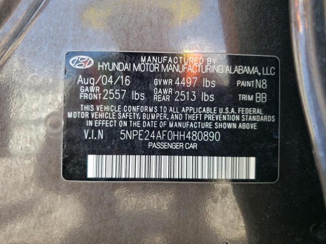 Photo 9 VIN: 5NPE24AF0HH480890 - HYUNDAI SONATA SE 