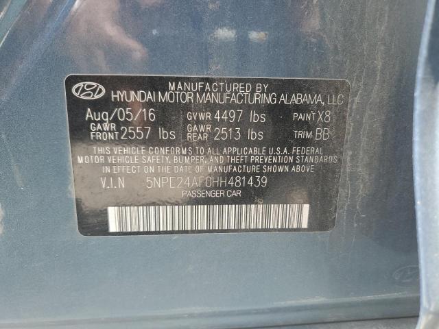 Photo 11 VIN: 5NPE24AF0HH481439 - HYUNDAI SONATA 