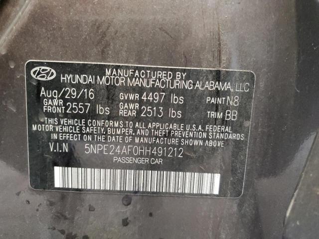 Photo 11 VIN: 5NPE24AF0HH491212 - HYUNDAI SONATA SE 