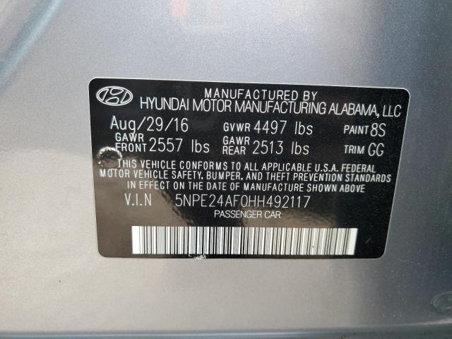 Photo 11 VIN: 5NPE24AF0HH492117 - HYUNDAI SONATA SE 