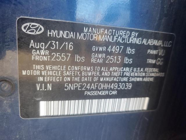 Photo 12 VIN: 5NPE24AF0HH493039 - HYUNDAI SONATA SE 