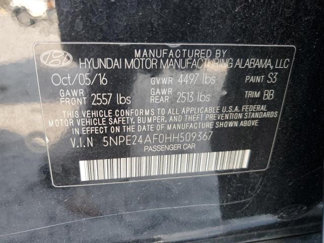 Photo 11 VIN: 5NPE24AF0HH509367 - HYUNDAI SONATA SE 