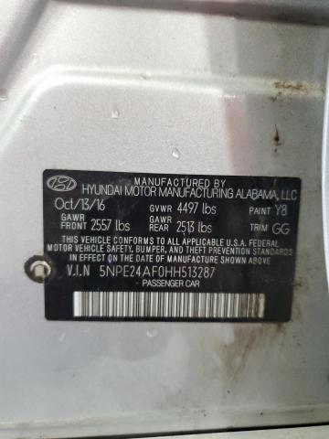 Photo 11 VIN: 5NPE24AF0HH513287 - HYUNDAI SONATA SE 