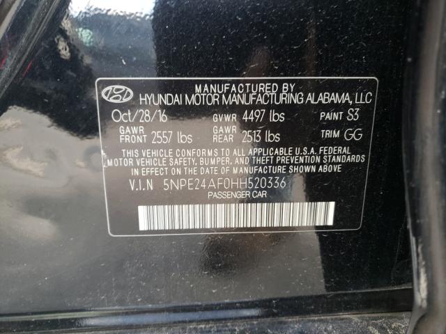 Photo 9 VIN: 5NPE24AF0HH520336 - HYUNDAI SONATA SE 