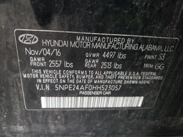 Photo 9 VIN: 5NPE24AF0HH523057 - HYUNDAI SONATA SE 