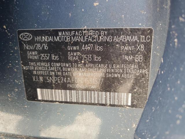 Photo 12 VIN: 5NPE24AF0HH531577 - HYUNDAI SONATA 