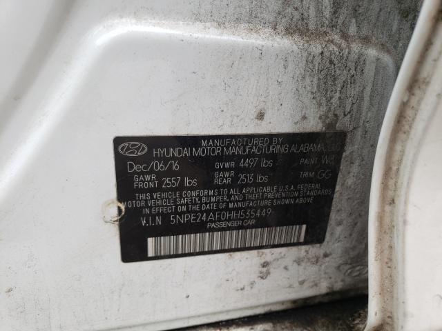 Photo 9 VIN: 5NPE24AF0HH535449 - HYUNDAI SONATA SE 