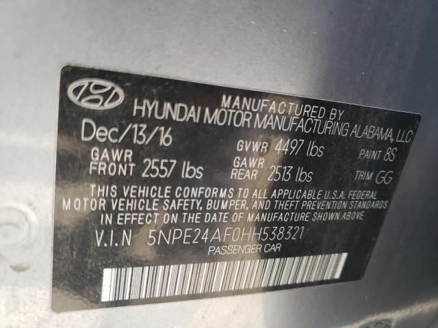 Photo 9 VIN: 5NPE24AF0HH538321 - HYUNDAI SONATA SE 