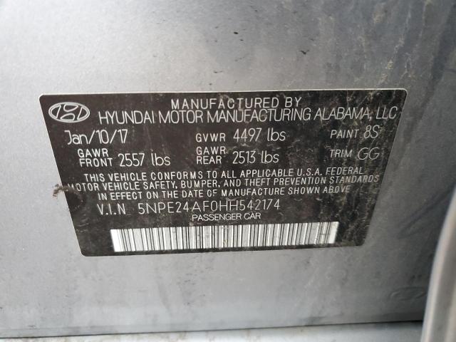 Photo 11 VIN: 5NPE24AF0HH542174 - HYUNDAI SONATA SE 