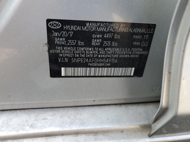 Photo 11 VIN: 5NPE24AF0HH549156 - HYUNDAI SONATA SE 