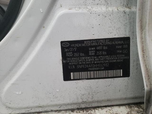 Photo 9 VIN: 5NPE24AF0HH552932 - HYUNDAI SONATA SE 