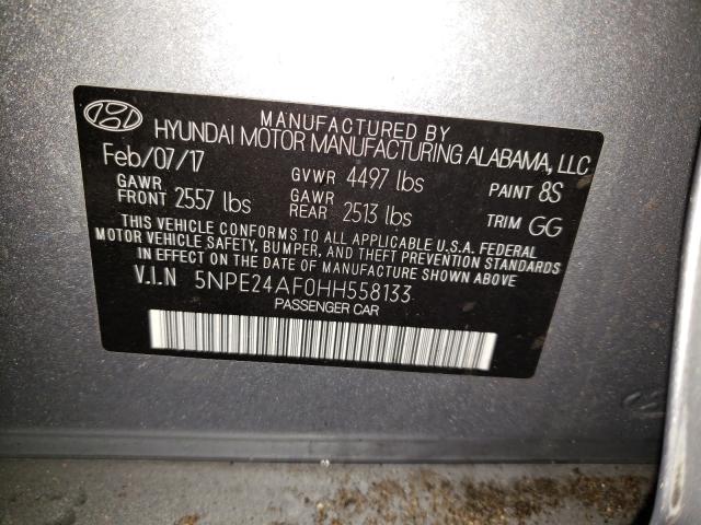 Photo 9 VIN: 5NPE24AF0HH558133 - HYUNDAI SONATA SE 