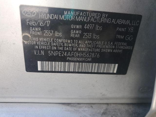 Photo 11 VIN: 5NPE24AF0HH562876 - HYUNDAI SONATA SE 