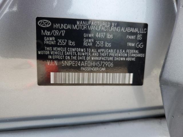 Photo 11 VIN: 5NPE24AF0HH572906 - HYUNDAI SONATA SE 