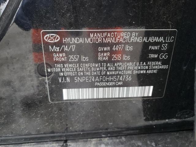 Photo 9 VIN: 5NPE24AF0HH574736 - HYUNDAI SONATA SE 