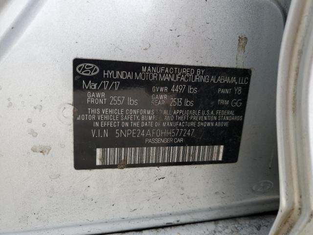 Photo 12 VIN: 5NPE24AF0HH577247 - HYUNDAI SONATA 