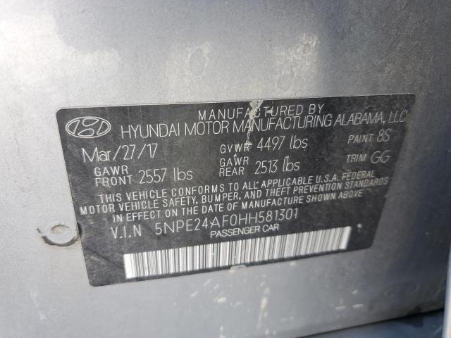 Photo 11 VIN: 5NPE24AF0HH581301 - HYUNDAI SONATA 