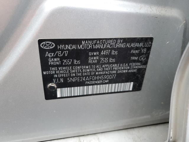 Photo 11 VIN: 5NPE24AF0HH590077 - HYUNDAI SONATA 