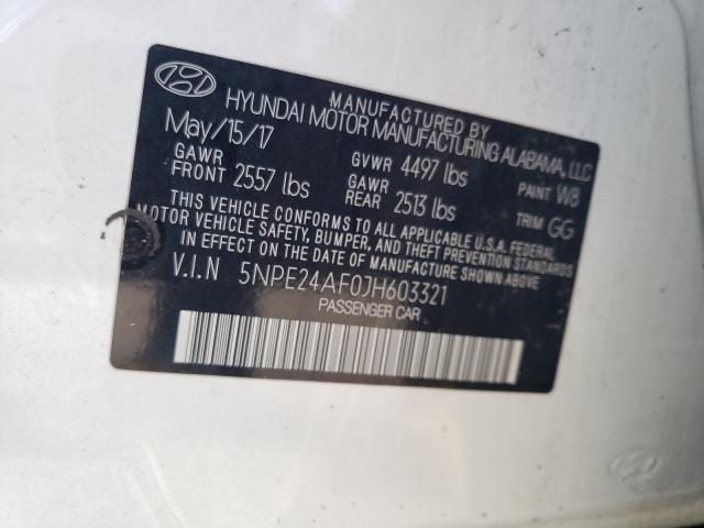 Photo 9 VIN: 5NPE24AF0JH603321 - HYUNDAI SONATA SE 