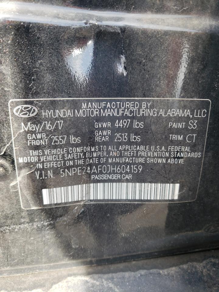 Photo 11 VIN: 5NPE24AF0JH604159 - HYUNDAI SONATA 