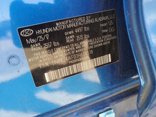 Photo 12 VIN: 5NPE24AF0JH608518 - HYUNDAI SONATA 