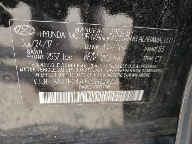 Photo 9 VIN: 5NPE24AF0JH629255 - HYUNDAI SONATA SE 