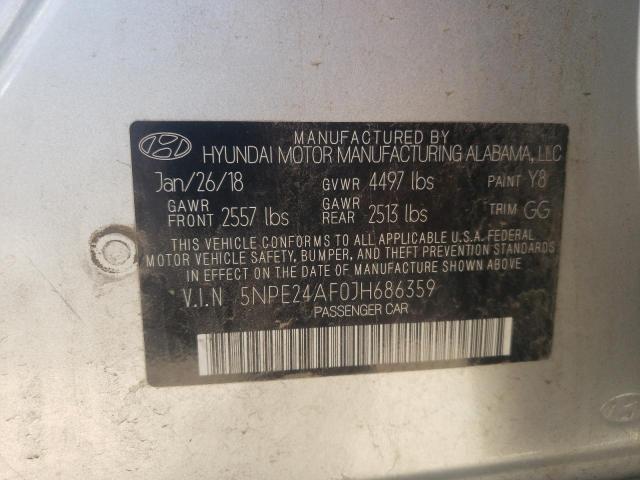 Photo 9 VIN: 5NPE24AF0JH686359 - HYUNDAI SONATA SE 