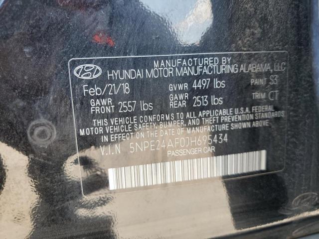 Photo 11 VIN: 5NPE24AF0JH695434 - HYUNDAI SONATA 