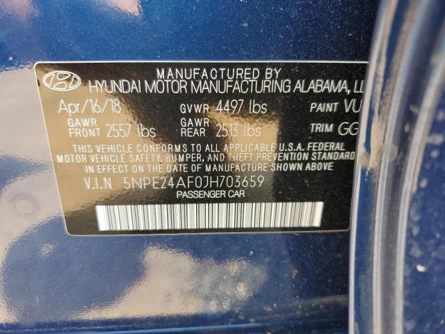 Photo 11 VIN: 5NPE24AF0JH703659 - HYUNDAI SONATA SE 