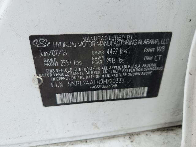 Photo 11 VIN: 5NPE24AF0JH720333 - HYUNDAI SONATA SE 