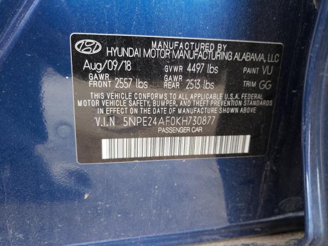 Photo 9 VIN: 5NPE24AF0KH730877 - HYUNDAI SONATA SE 