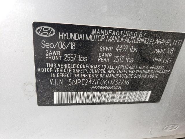 Photo 11 VIN: 5NPE24AF0KH737716 - HYUNDAI SONATA SE 