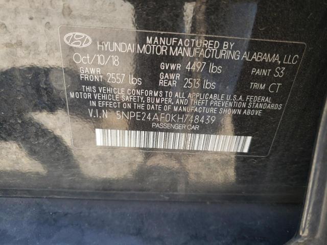 Photo 11 VIN: 5NPE24AF0KH748439 - HYUNDAI SONATA SE 