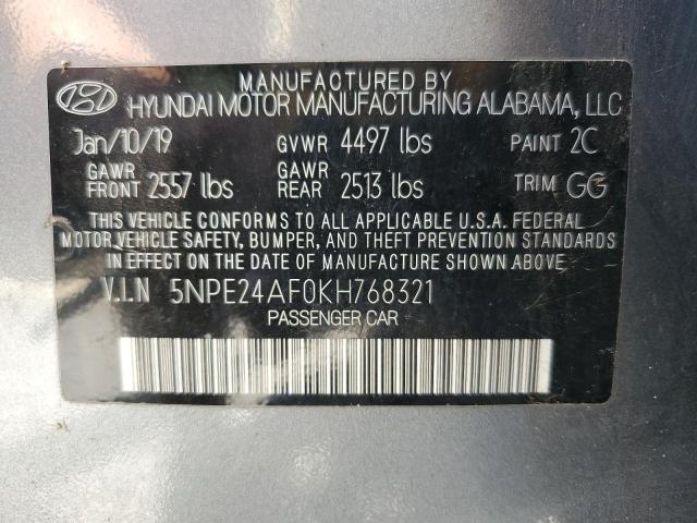 Photo 11 VIN: 5NPE24AF0KH768321 - HYUNDAI SONATA 